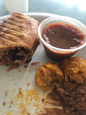 ";Chimi style"; Ranchero Tofu Burrito  at Island Taco in Waimea