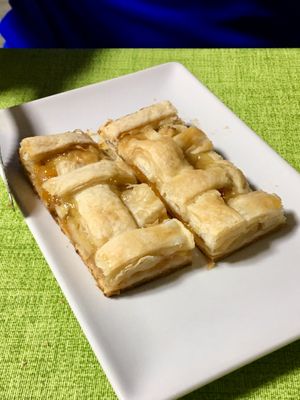 Peach pastry  at Gaia in Pilar De La Horadada