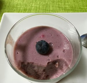 Berries panacotta at Gaia in Pilar De La Horadada