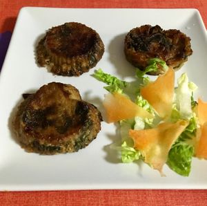 Timbales de tofu, sabrosos y ricos. at Gaia in Pilar De La Horadada