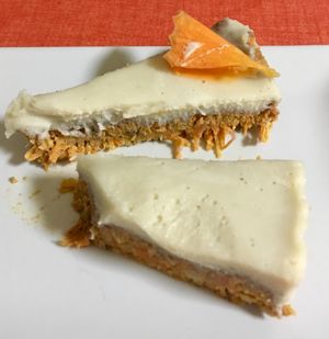 Lovely carrot raw cake at Gaia in Pilar De La Horadada