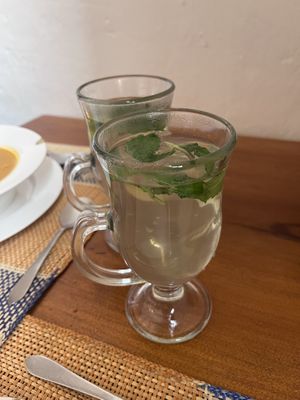 Mint tea  at Quinua y Amaranto in Bogota