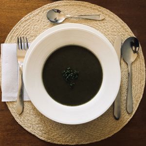 Cremosa de verduras  at Quinua y Amaranto in Bogota