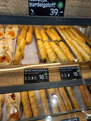 Børek with potato & spinach filling at Backstube - Universitetsgata in Oslo