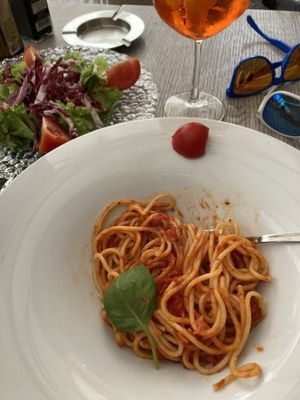 Spaghetti mit Tomatensauce   at Cristallo in Sirmione