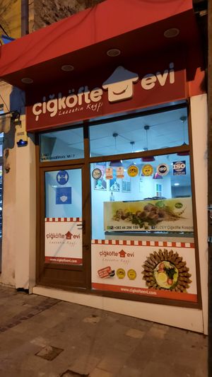 Outside at Cigköfte Evi in Prizren