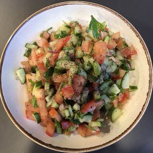 Arabiah salad at Khudari in Tel Aviv