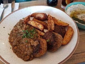 Vegan kabab at Khudari in Tel Aviv