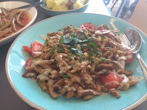 שווארמה טבעונית at Khudari in Tel Aviv