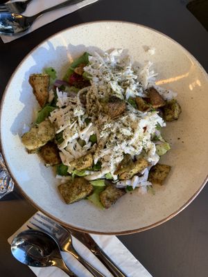 ’pathos’ salad at Khudari in Tel Aviv