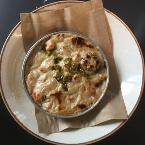 Vegan meat sinyeh at Khudari in Tel Aviv