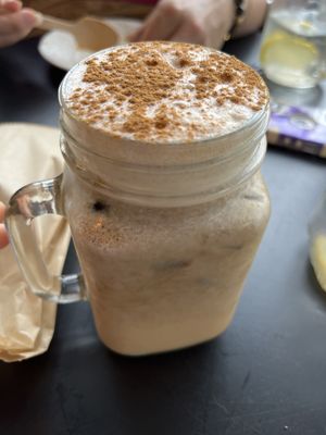 Vegan pumpkin spice cold brew  at Pulp in Asbury Park