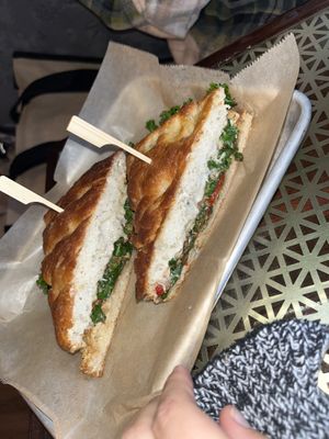Focaccia sandwich  at Pulp in Asbury Park