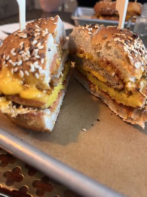 Breakfast sandwich on special   at Pulp in Asbury Park