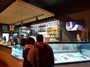 Counter at Creams Cafe - Kentish Town in North London