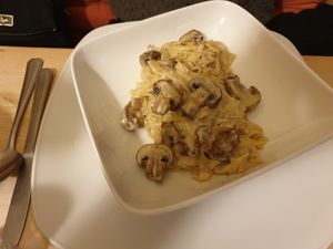 Mushroom Tagliatelle  at The Black Horse Inn in Petworth