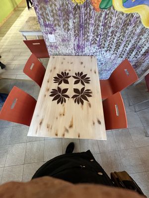 Spiritual details everywhere   at Kasvisravintola Brindavan & Bhajan Cafe in Helsinki