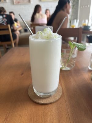 Coconut lemonade   at Cafe de la Mañana in Cartagena