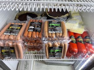 Some Ukrainian vegan products for selling   at Green 13 - Lvivska Square in Kyiv