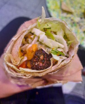 Falafel wrap at Green 13 - Lvivska Square in Kyiv