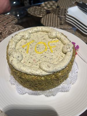 Pistachio cake at Edge of the Woods Natural Market in New Haven