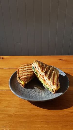 Vegan toastie at 2BusieBees Café in Rye