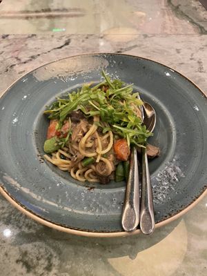 MUSHROOM SPAGHETTI  at Aria Hotel - CATCH in Las Vegas