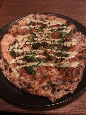 Buffalo tofu at Red Sparrow Pizza in Prahran