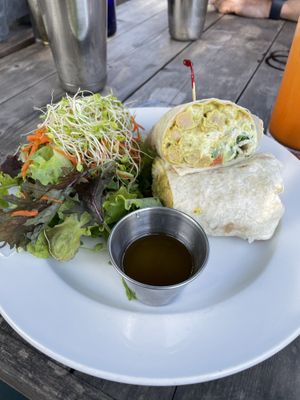 Chickpea curry wrap   at Russell's by Eat Healthy Kauai in Wailua