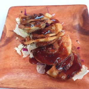 vegan tofu potstickers  at Russell's by Eat Healthy Kauai in Wailua