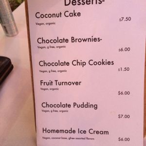 all vegan homemade desserts!  at Russell's by Eat Healthy Kauai in Wailua