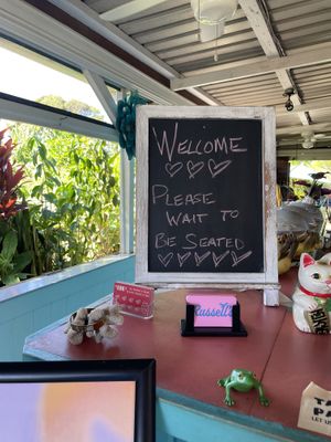 Welcome  at Russell's by Eat Healthy Kauai in Wailua