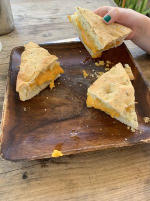 Kids grilled cheese - yum  at Russell's by Eat Healthy Kauai in Wailua