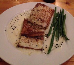 Coconut Macnut Tofu w/Green Beans at Russell's by Eat Healthy Kauai in Wailua