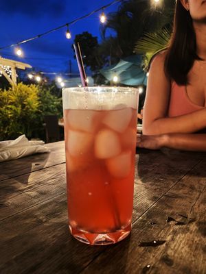 Hibiscus iced tea   at Russell's by Eat Healthy Kauai in Wailua