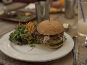 Bacon cheeseburger - also so very good   at Russell's by Eat Healthy Kauai in Wailua