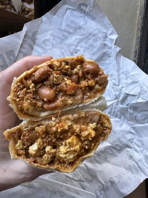 Tex mex breakfast burrito- amazing!   at Russell's by Eat Healthy Kauai in Wailua