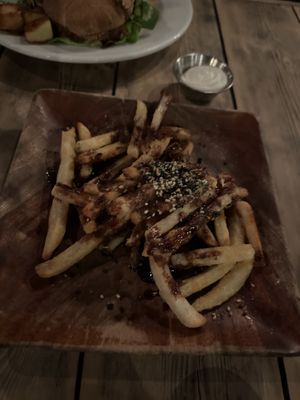 Teriyaki friesd  at Russell's by Eat Healthy Kauai in Wailua