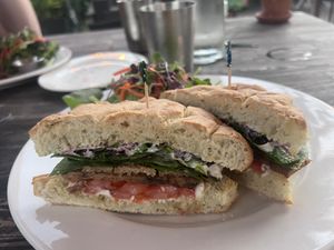 BLT on home made ciabatta   at Russell's by Eat Healthy Kauai in Wailua