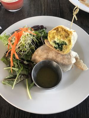 Chickpeas Curry Wrap at Russell's by Eat Healthy Kauai in Wailua