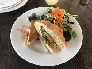 Tofu sandwich  at Russell's by Eat Healthy Kauai in Wailua
