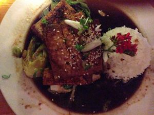 Blackened Tofu Special at Russell's by Eat Healthy Kauai in Wailua