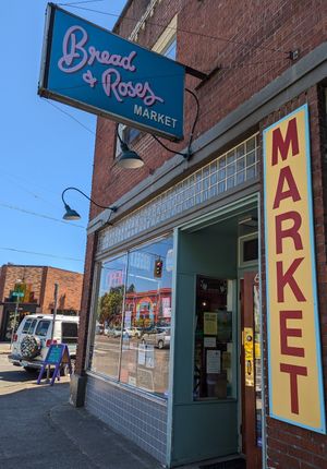  at Bread & Roses Market in Portland