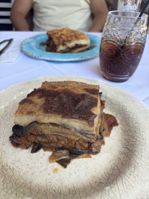 Vegan moussaka  at Gods' Restaurant - Οινομαγειρείο των Θεών in Athens