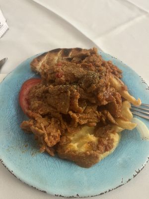 I already had a bite before I took the picture lol  at Gods' Restaurant - Οινομαγειρείο των Θεών in Athens