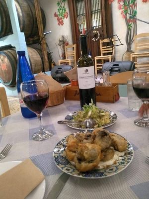 Fried vegetables  at Gods' Restaurant - Οινομαγειρείο των Θεών in Athens