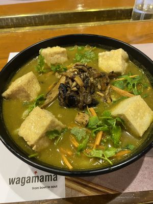 Vegan ramen  at Wagamama in Doha
