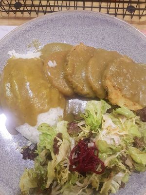 Vegan katsu curry at Wagamama in Doha