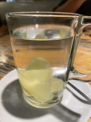 Fresh ginger tea   at Marres Kitchen in Maastricht