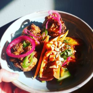 Sweet Potato Pakora at Mountain Road in Galway
